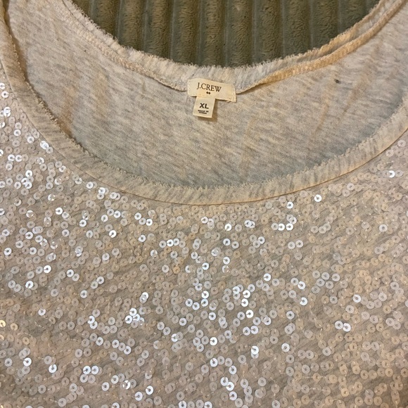 J Crew Sequin Tank Tops Set - Olive Green, Beige, Navy Blue and Oatmeal Size XL - Picture 13 of 14